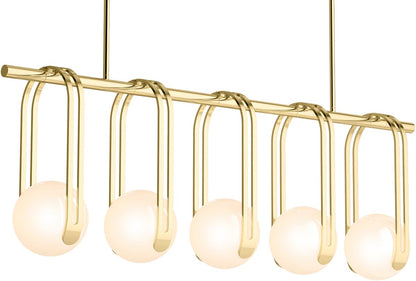 Kraga 5 Light 45" Wide Linear Chandelier