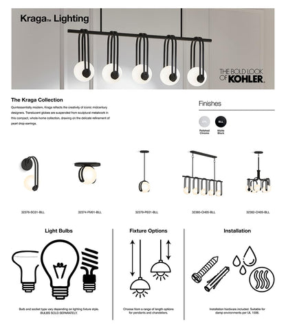 Kraga 5 Light 45" Wide Linear Chandelier