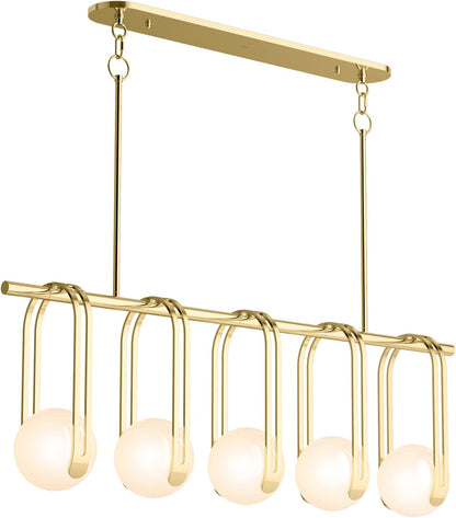 Kraga 5 Light 45" Wide Linear Chandelier