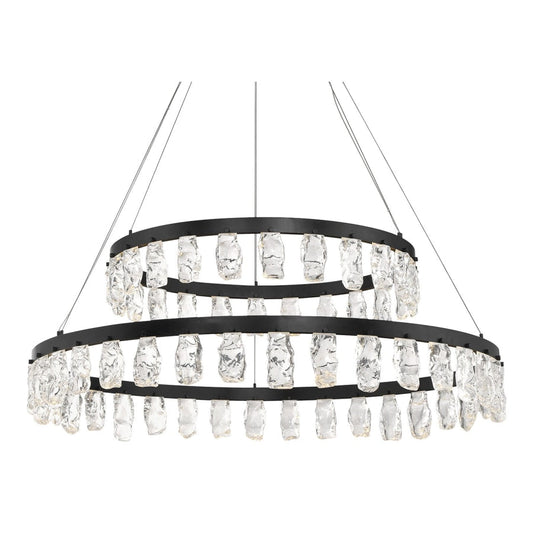 Kovacs Artic Glacier 49" Wide LED Crystal Ring Chandelier
