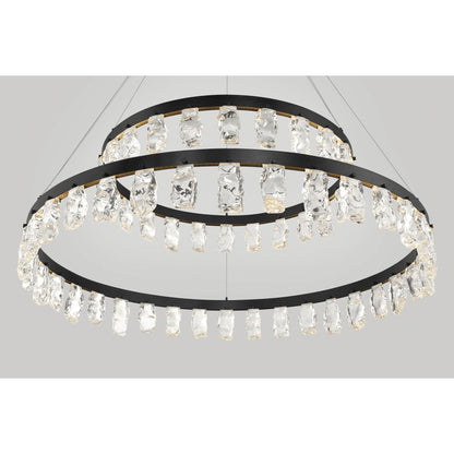 Kovacs Artic Glacier 49" Wide LED Crystal Ring Chandelier