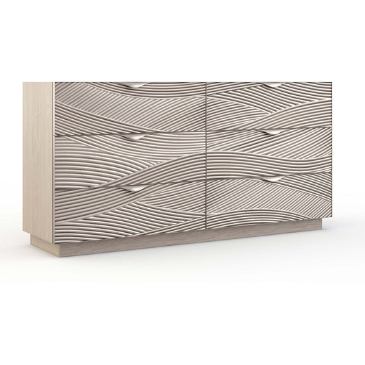 Jonathan Charles Capillary Cast Metal Texture Double Dresser (500393-BLO-SFM)