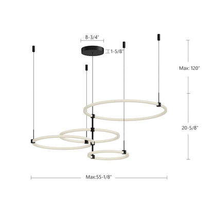 Kuzco Lighting Bruni 32" Wide 3000K LED Ring Chandelier