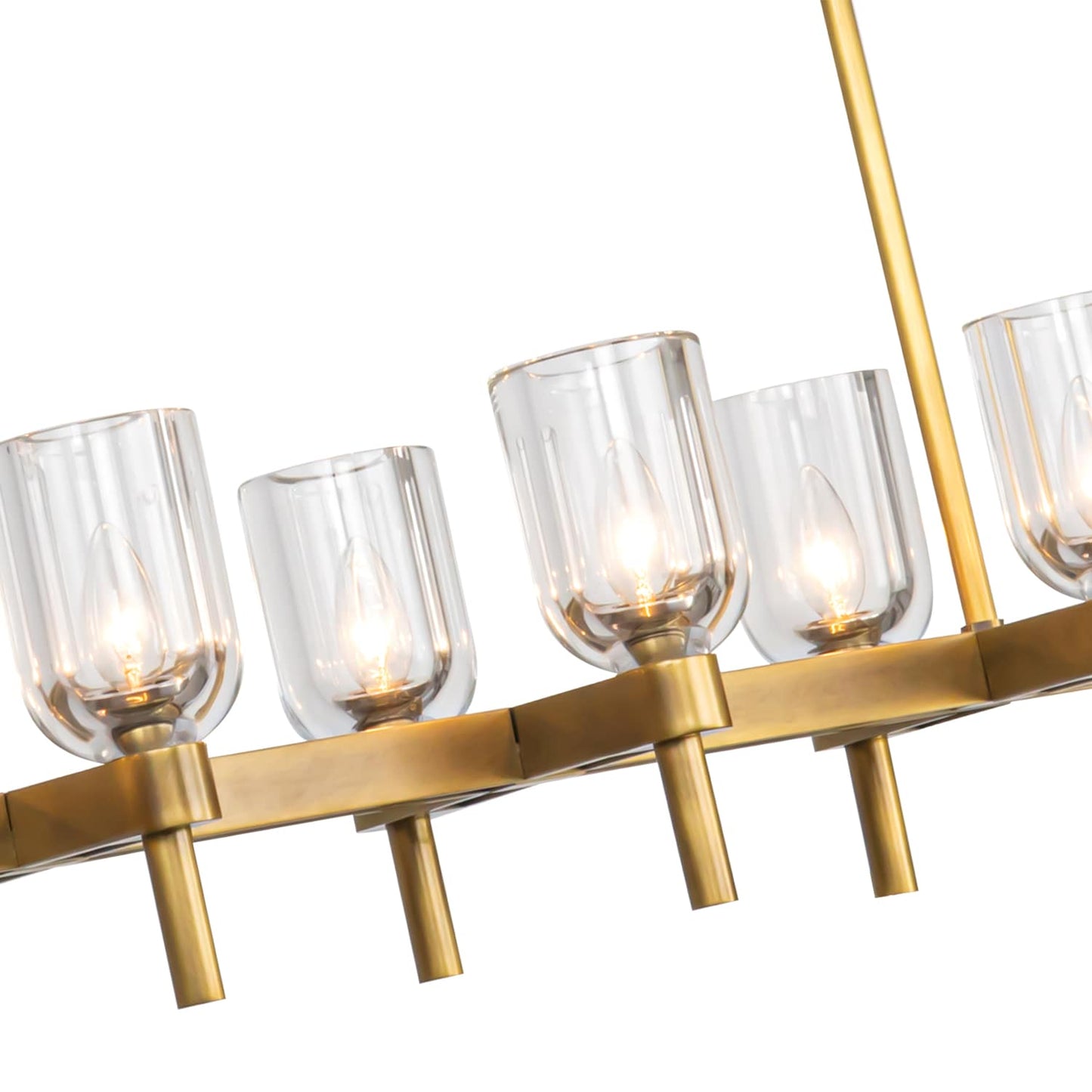 Lucian 10 Light 12" Wide Linear Pendant