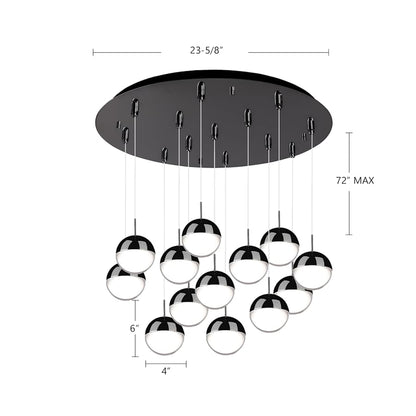 Kuzco Lighting Pluto 24" Wide Globe Chandelier