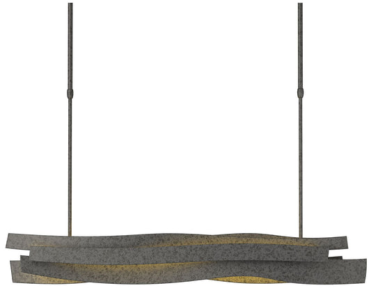 Landscape LED Pendant - Natural Iron Finish - Standard Height