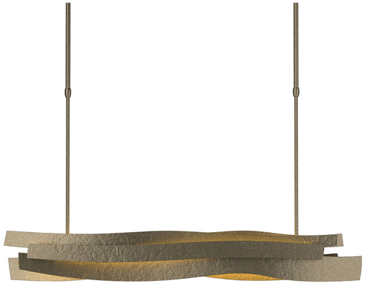 Landscape LED Pendant - Soft Gold Finish - Standard Height