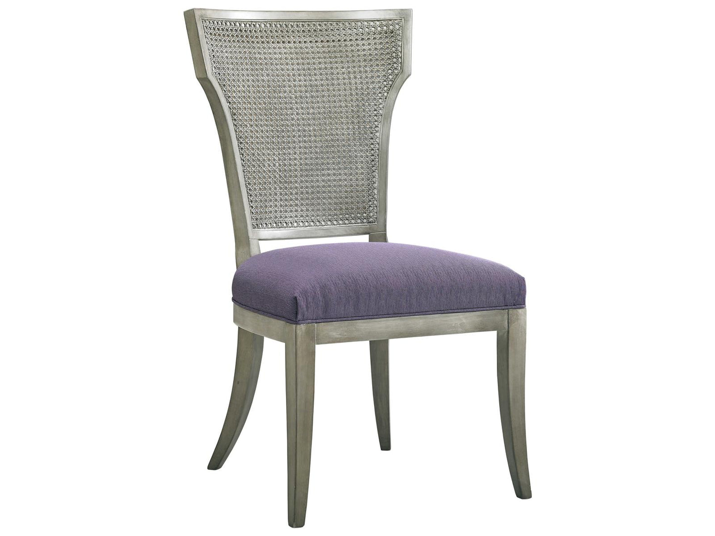 Upholstery Elisa Walnut Wood Gray Fabric Side Dining Chair