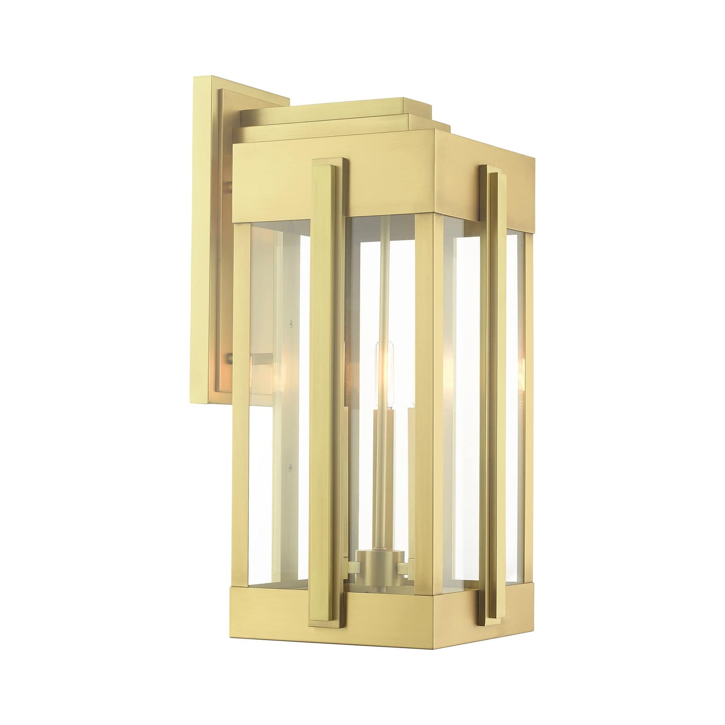 Lexington 3 Light 23" Tall Outdoor Wall Sconce