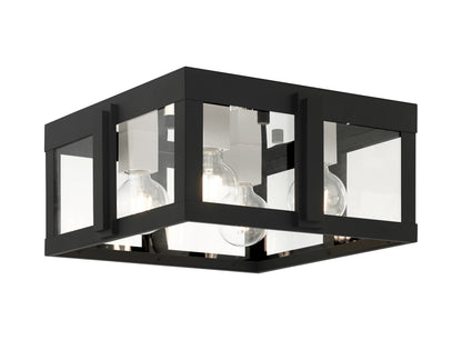 Lexington 4 Light 16" Wide Outdoor Flush Mount Square Ceiling Fixture