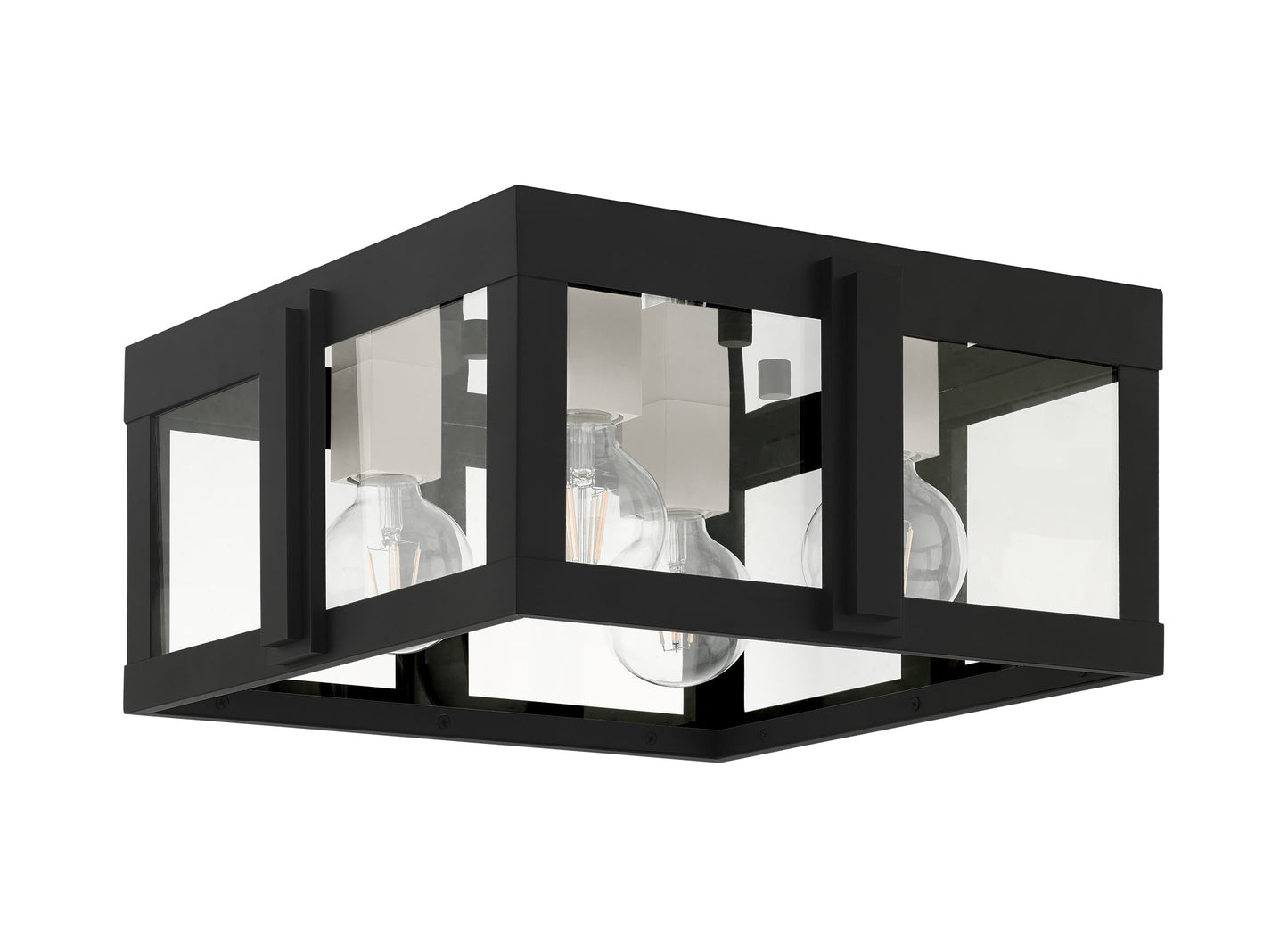 Lexington 4 Light 16" Wide Outdoor Flush Mount Square Ceiling Fixture