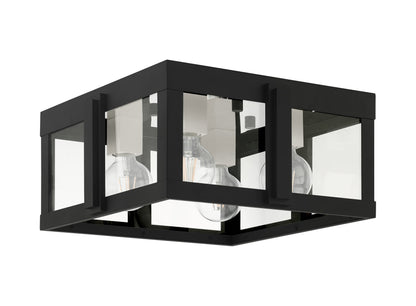 Lexington 4 Light 16" Wide Outdoor Flush Mount Square Ceiling Fixture