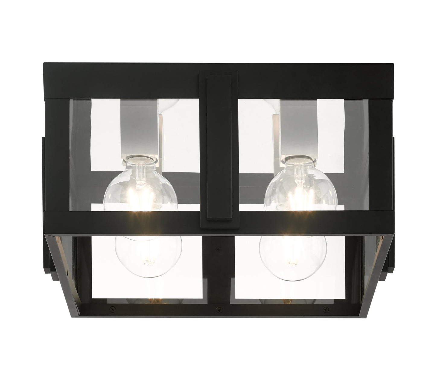 Lexington 4 Light 16" Wide Outdoor Flush Mount Square Ceiling Fixture