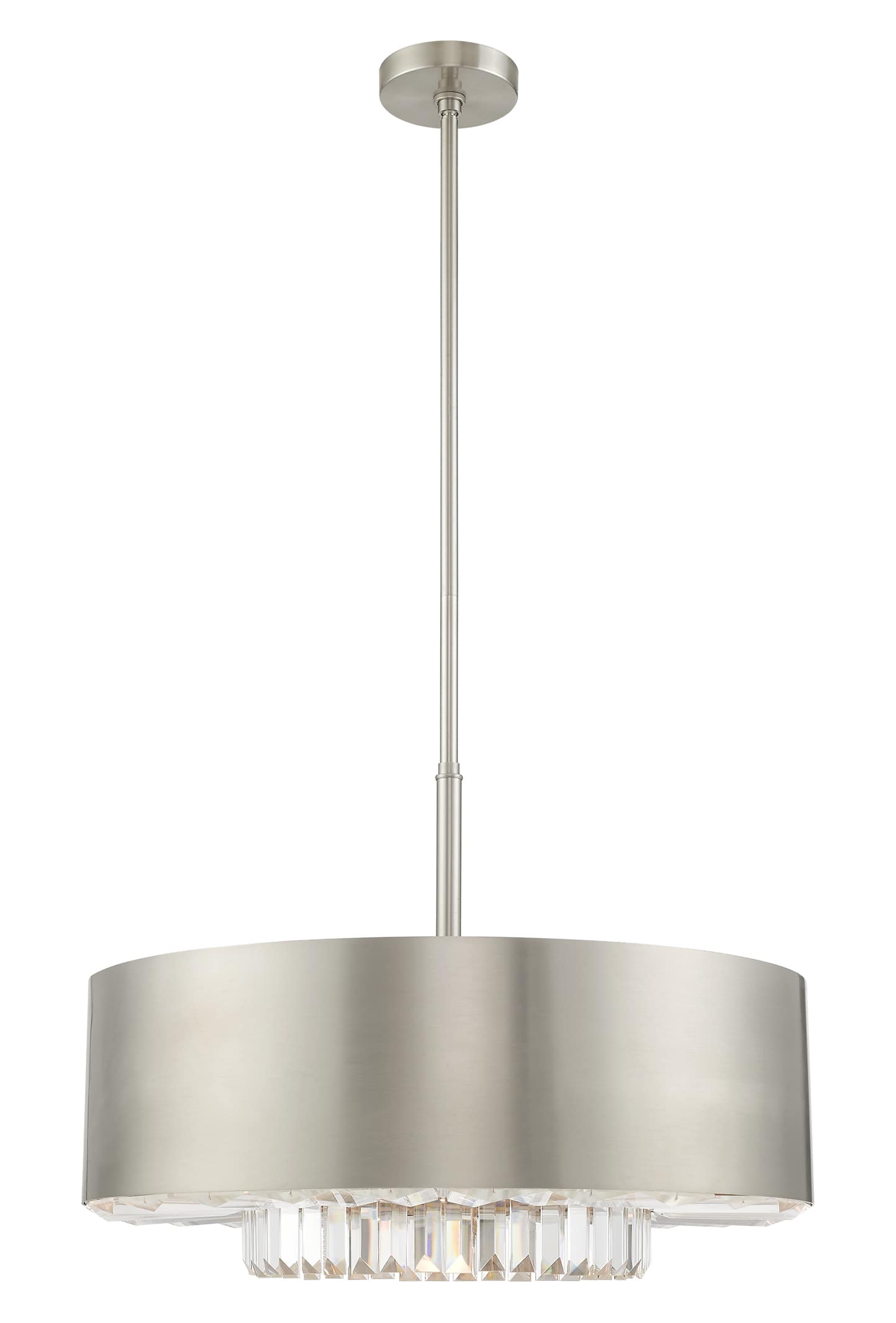 Madison 6 Light 24" Wide Crystal Drum Chandelier