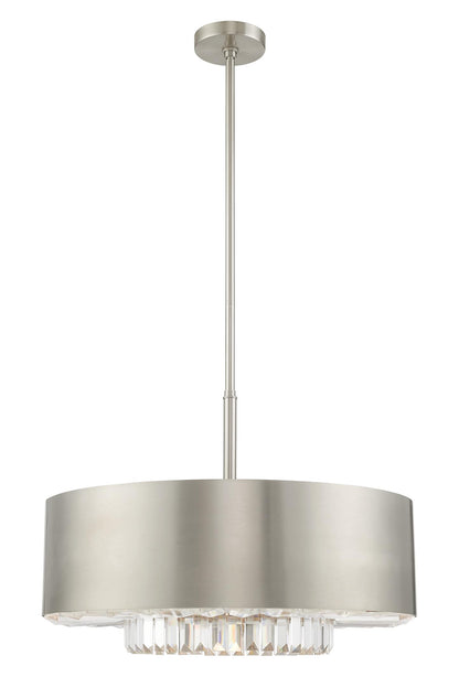 Madison 6 Light 24" Wide Crystal Drum Chandelier
