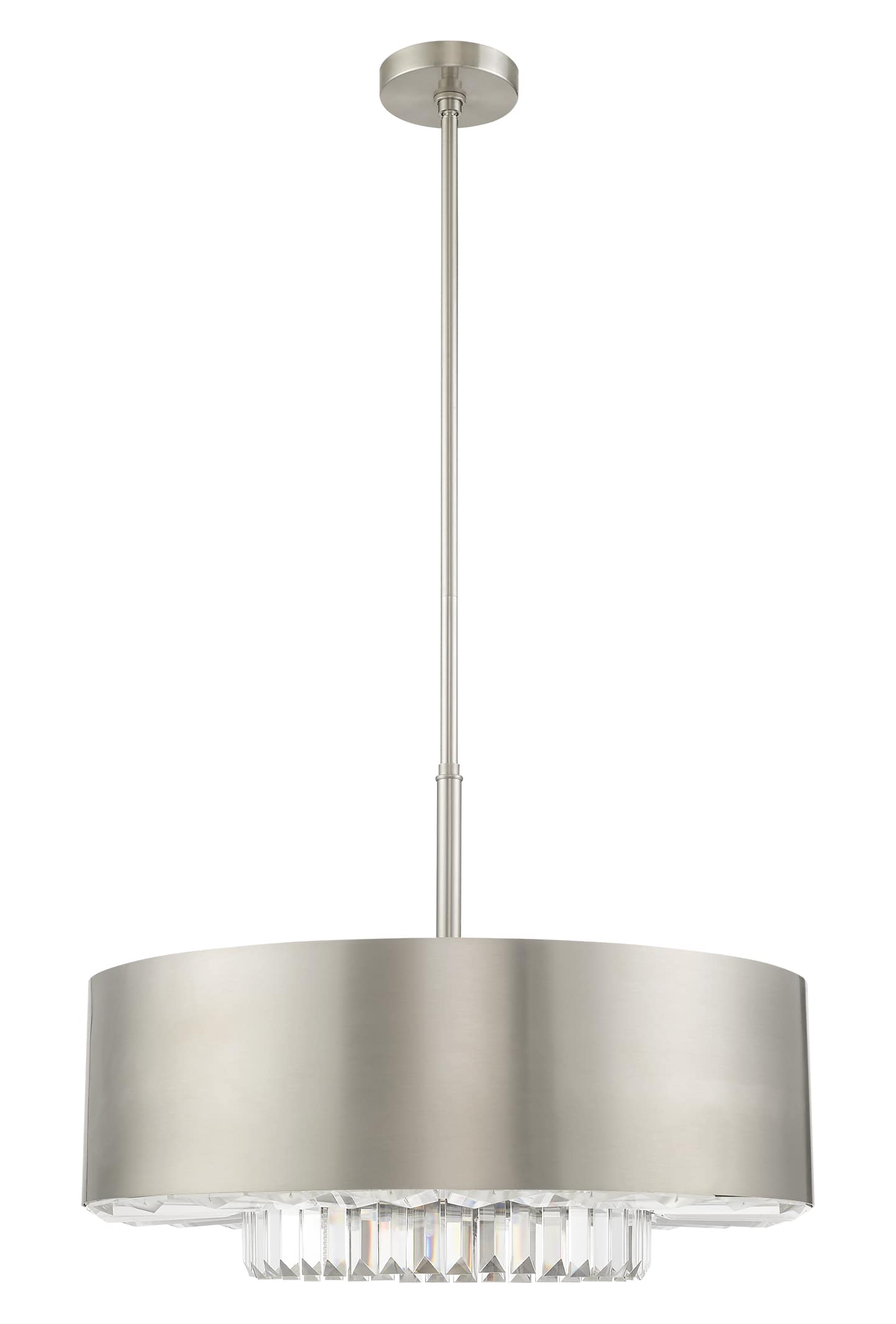 Madison 6 Light 24" Wide Crystal Drum Chandelier