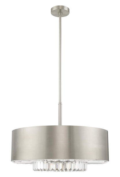 Madison 6 Light 24" Wide Crystal Drum Chandelier