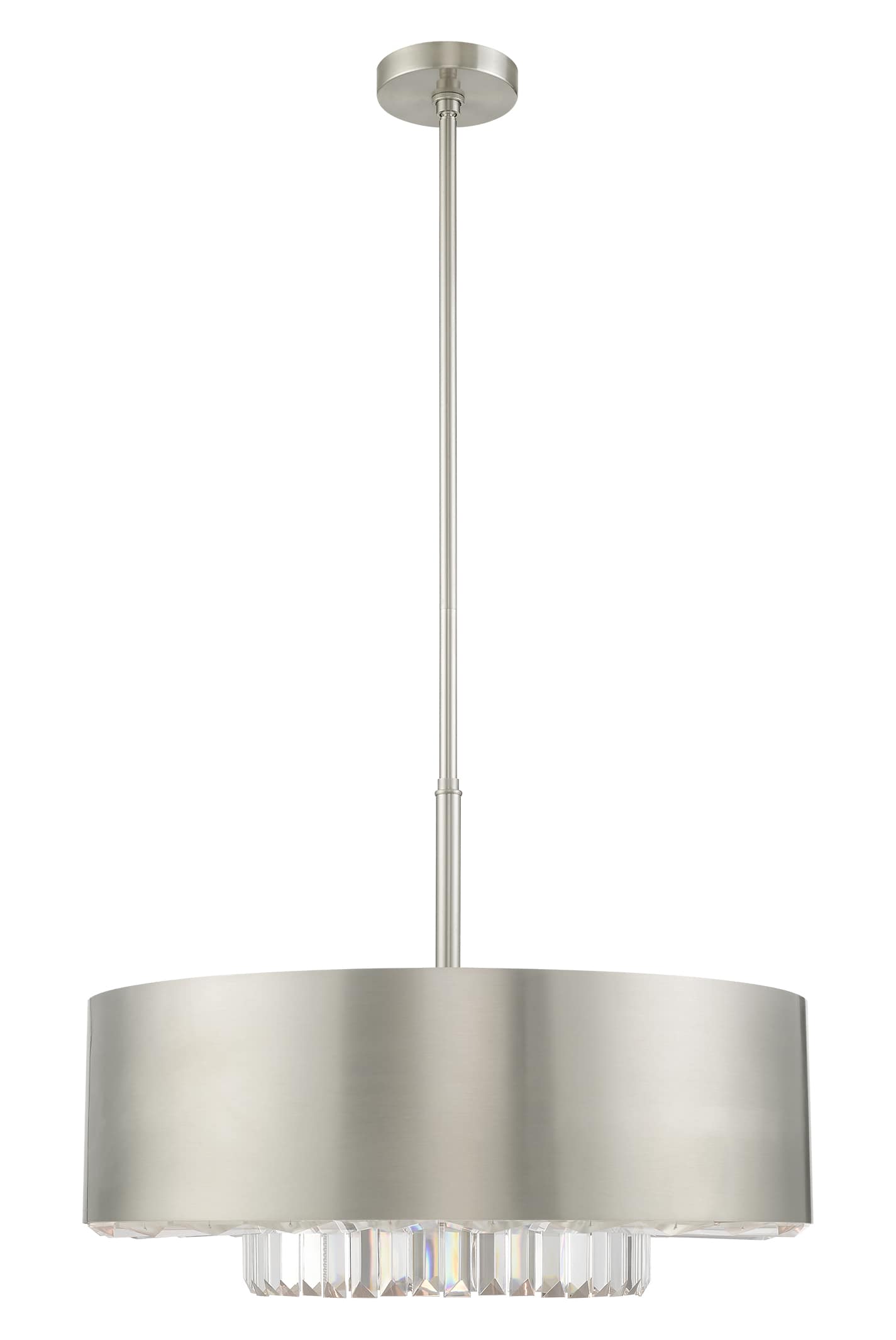 Madison 6 Light 24" Wide Crystal Drum Chandelier