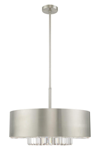 Madison 6 Light 24" Wide Crystal Drum Chandelier