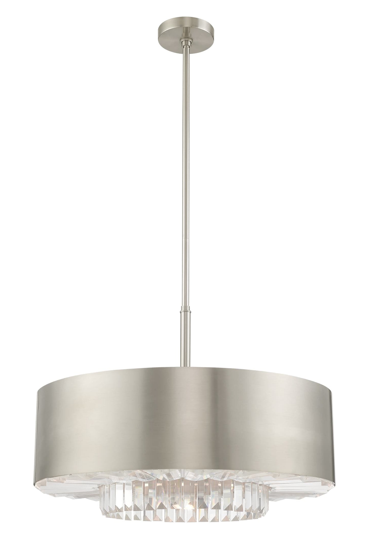 Madison 6 Light 24" Wide Crystal Drum Chandelier