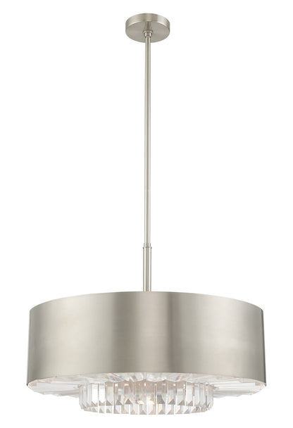 Madison 6 Light 24" Wide Crystal Drum Chandelier