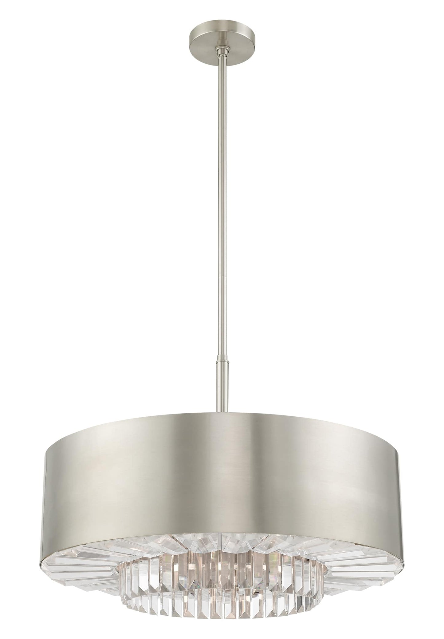 Madison 6 Light 24" Wide Crystal Drum Chandelier
