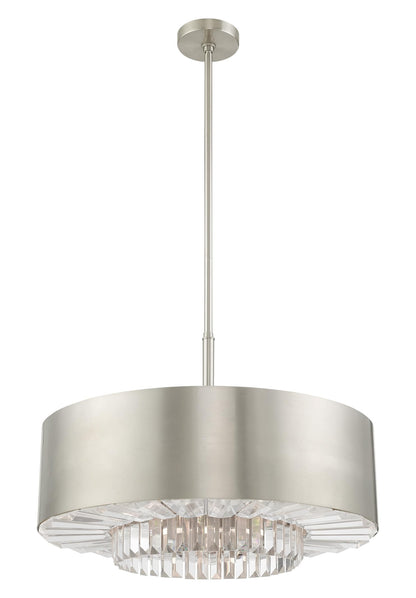 Madison 6 Light 24" Wide Crystal Drum Chandelier