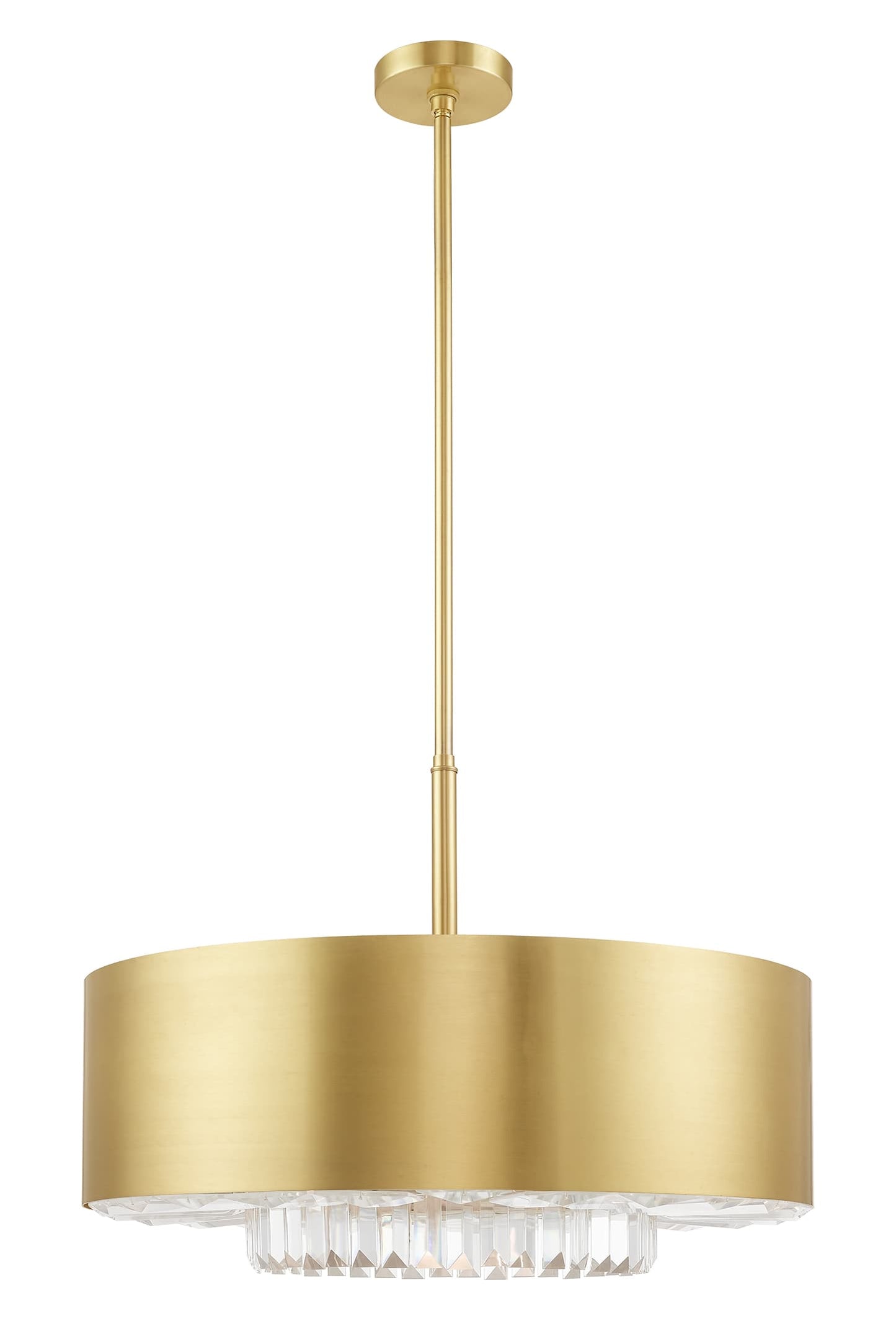 Madison 6 Light 24" Wide Crystal Drum Chandelier