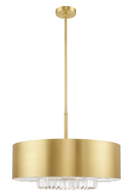Madison 6 Light 24" Wide Crystal Drum Chandelier