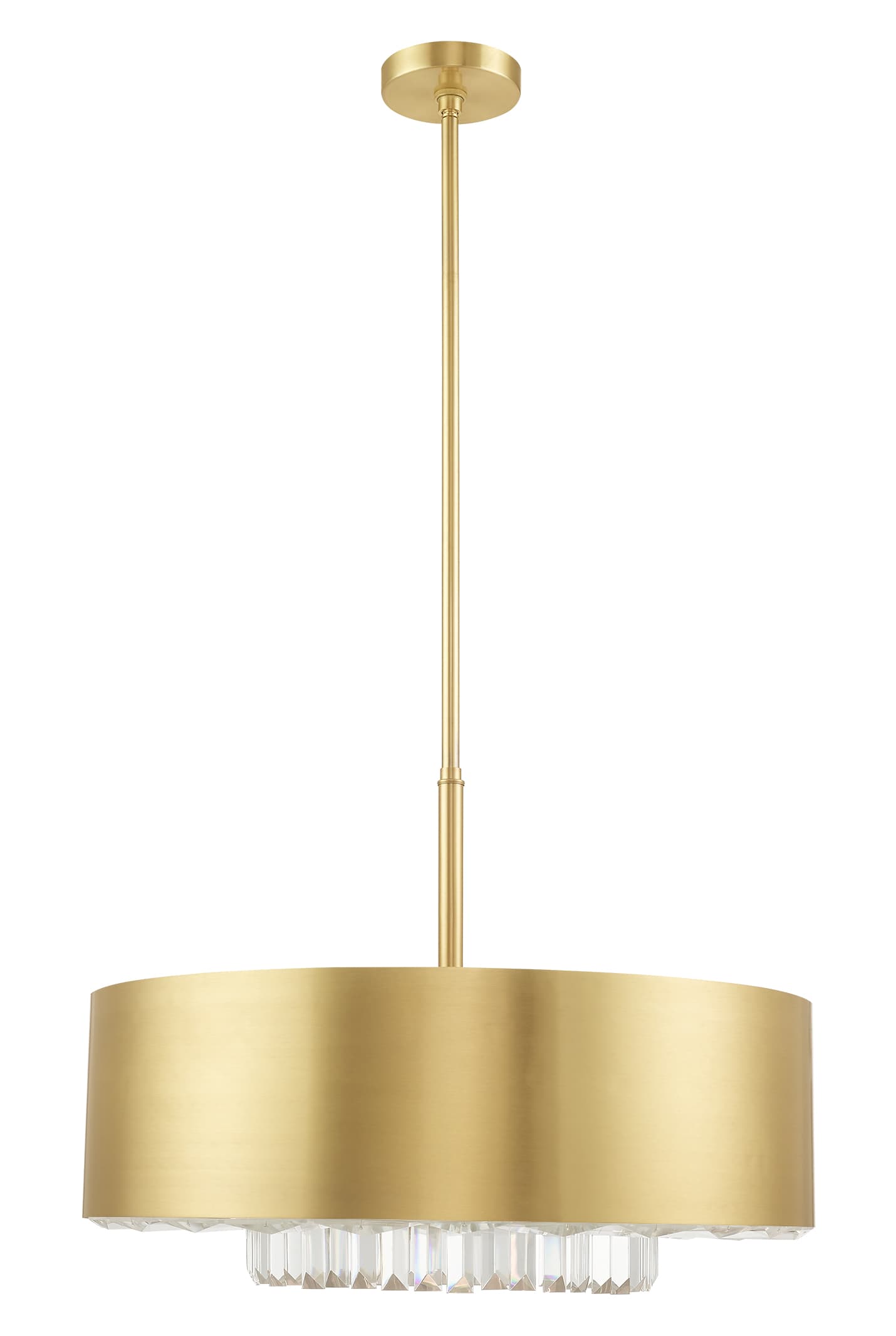 Madison 6 Light 24" Wide Crystal Drum Chandelier