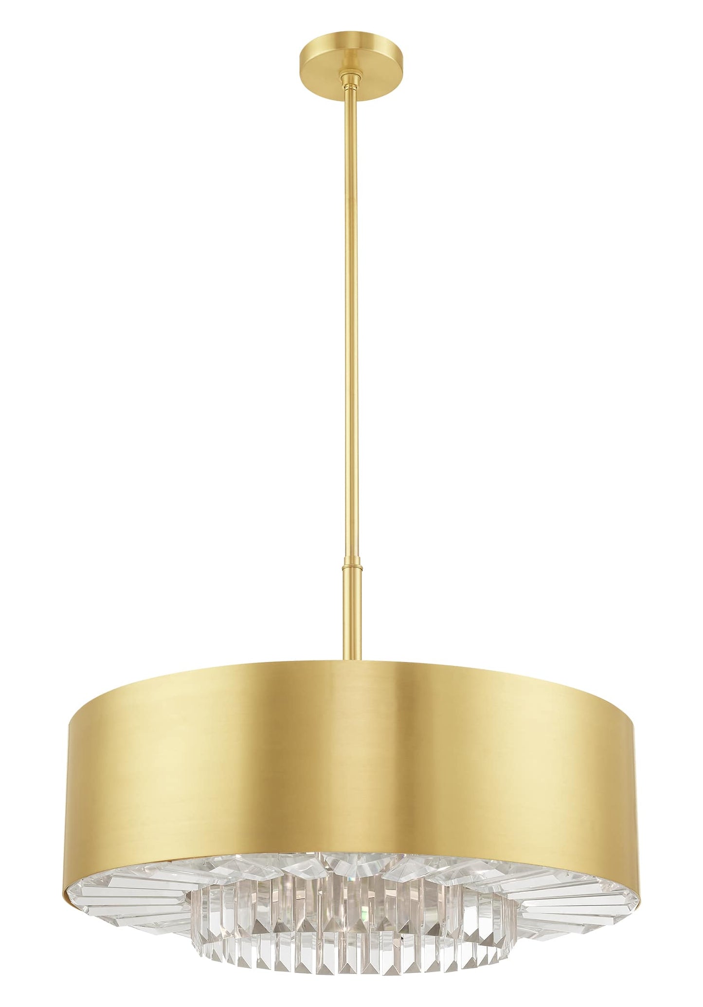 Madison 6 Light 24" Wide Crystal Drum Chandelier