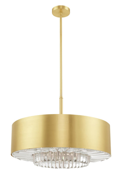Madison 6 Light 24" Wide Crystal Drum Chandelier