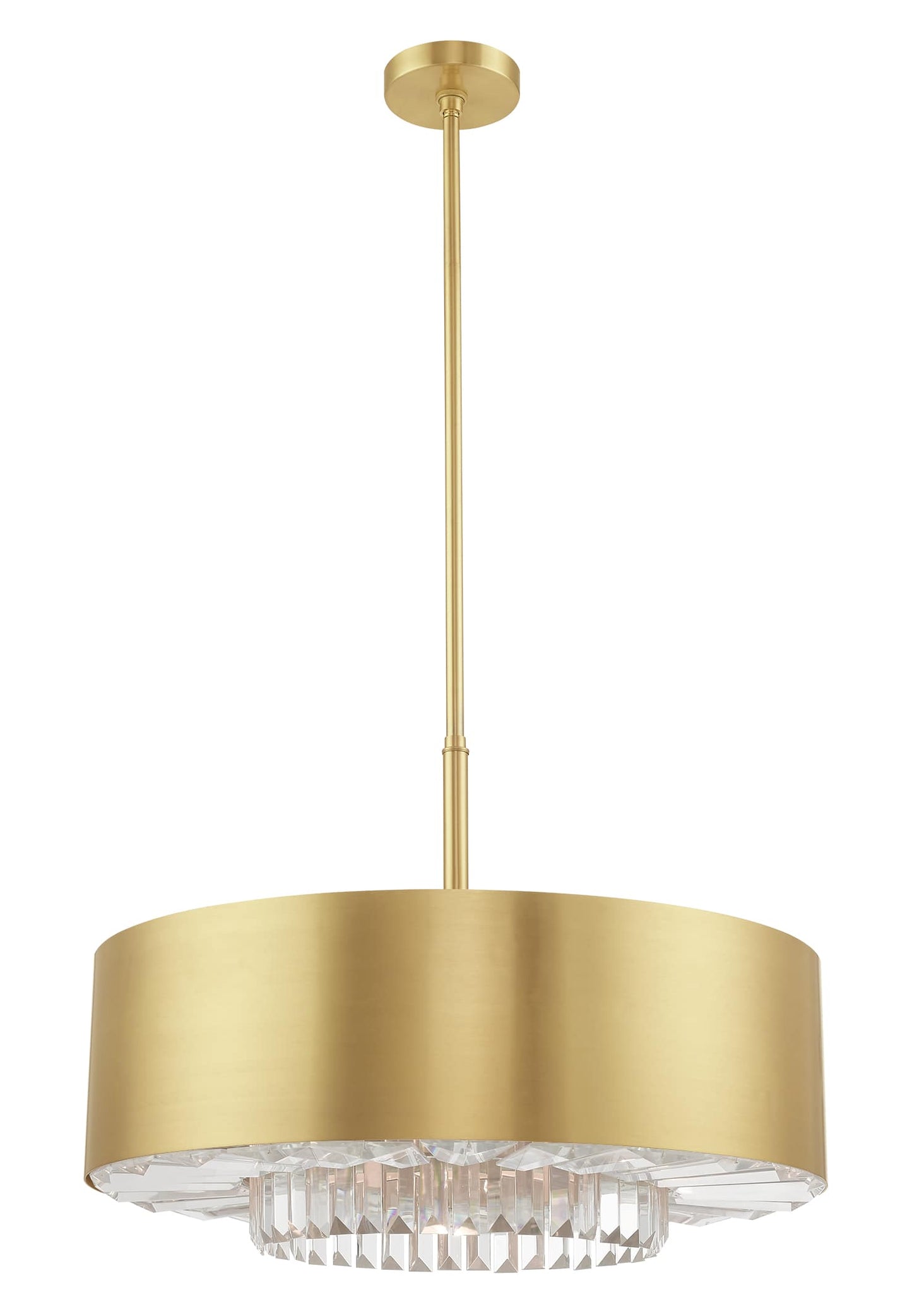 Madison 6 Light 24" Wide Crystal Drum Chandelier