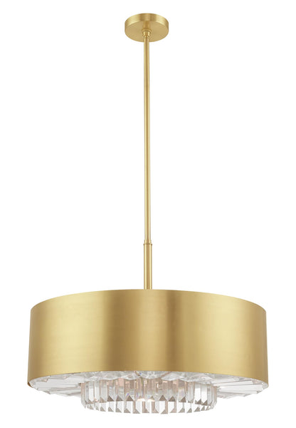 Madison 6 Light 24" Wide Crystal Drum Chandelier