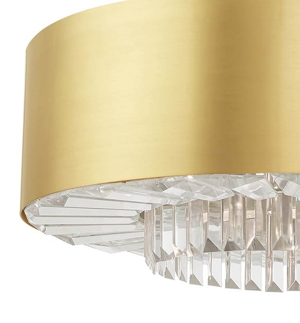 Madison 6 Light 24" Wide Crystal Drum Chandelier