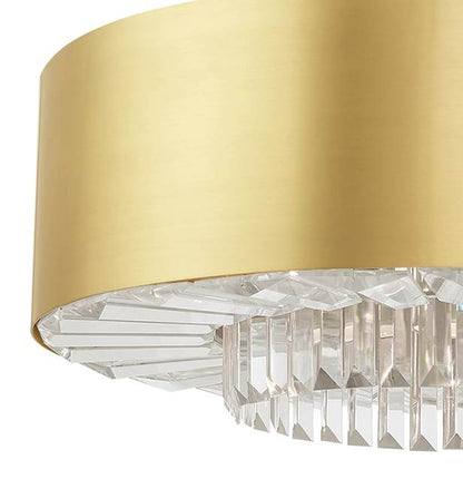 Madison 6 Light 24" Wide Crystal Drum Chandelier