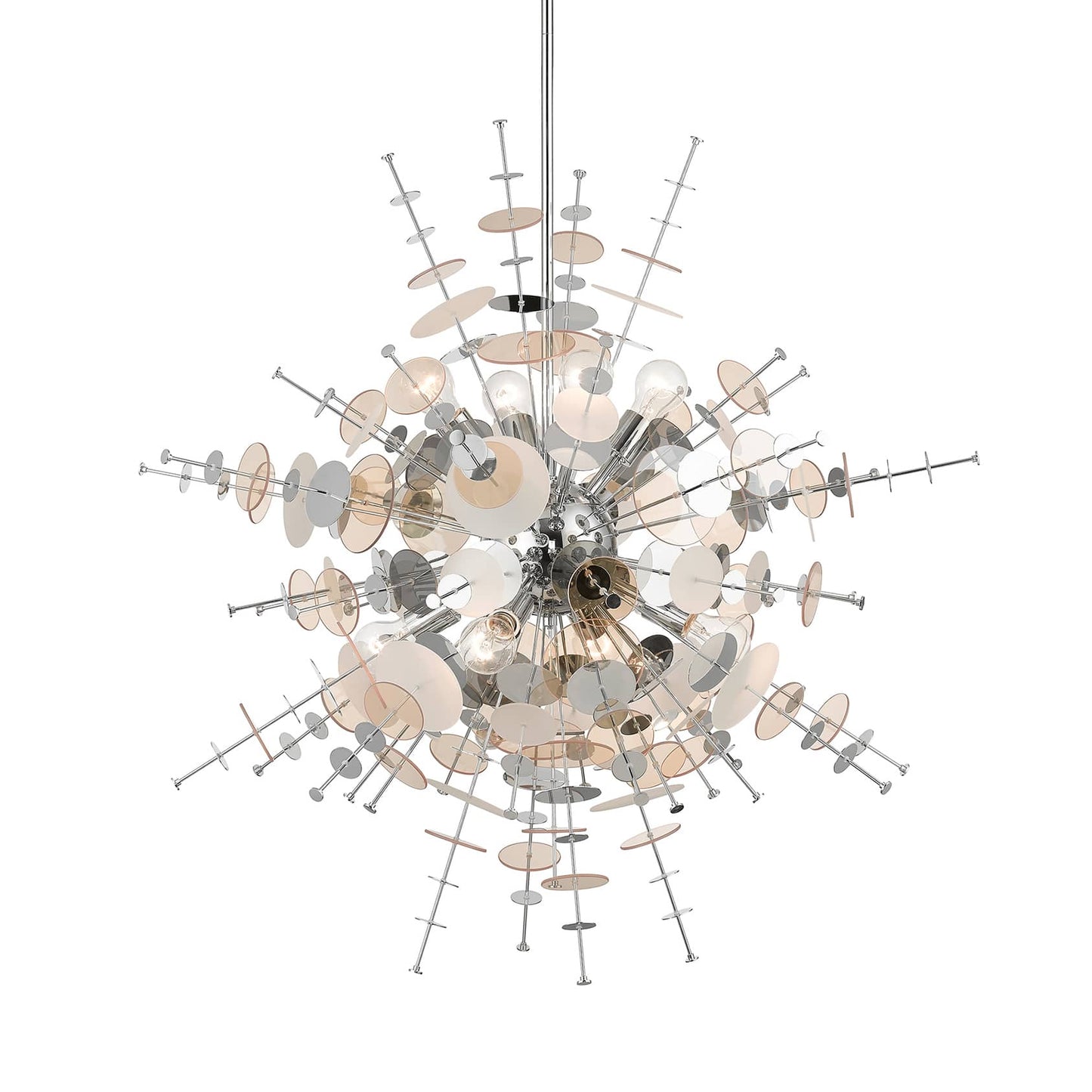 Circulo 8 Light 37" Wide Sputnik Chandelier