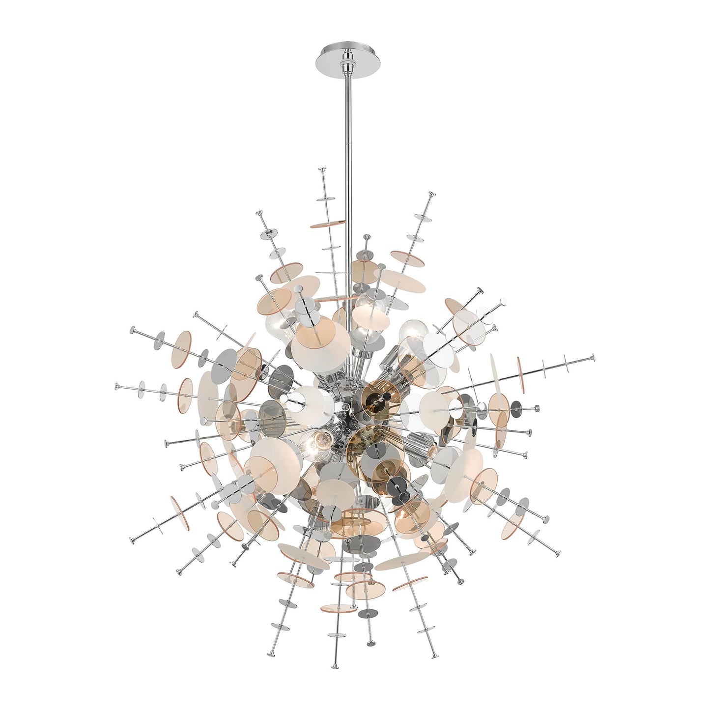 Circulo 8 Light 37" Wide Sputnik Chandelier
