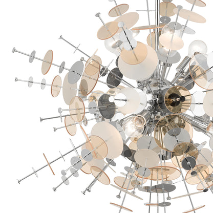 Circulo 8 Light 37" Wide Sputnik Chandelier