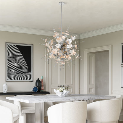 Circulo 8 Light 37" Wide Sputnik Chandelier