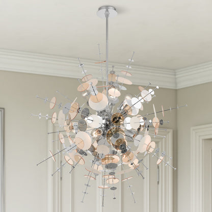 Circulo 8 Light 37" Wide Sputnik Chandelier