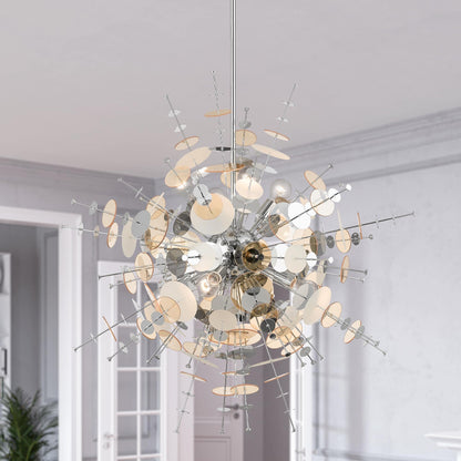 Circulo 8 Light 37" Wide Sputnik Chandelier