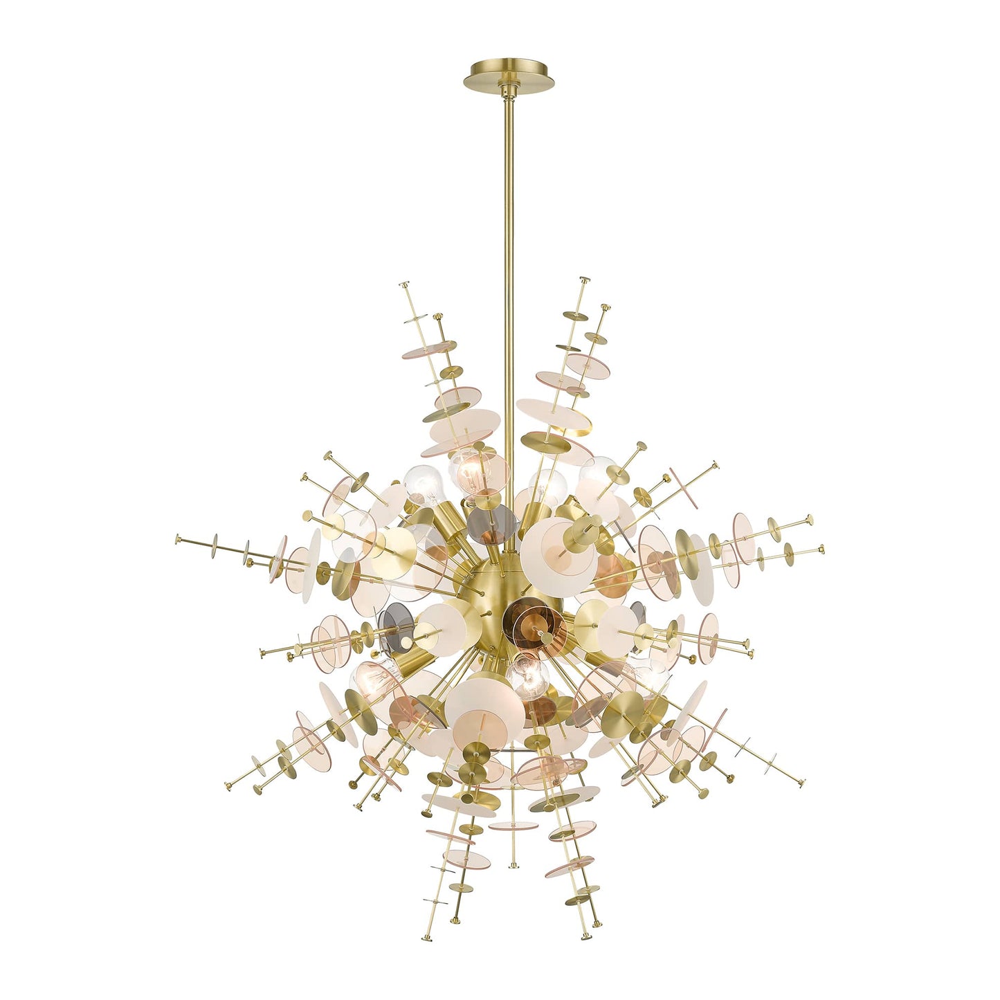 Circulo 8 Light 37" Wide Sputnik Chandelier