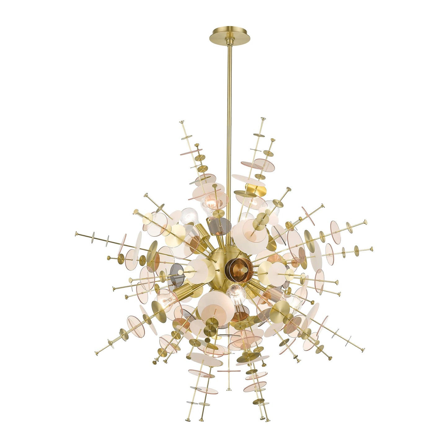 Circulo 8 Light 37" Wide Sputnik Chandelier