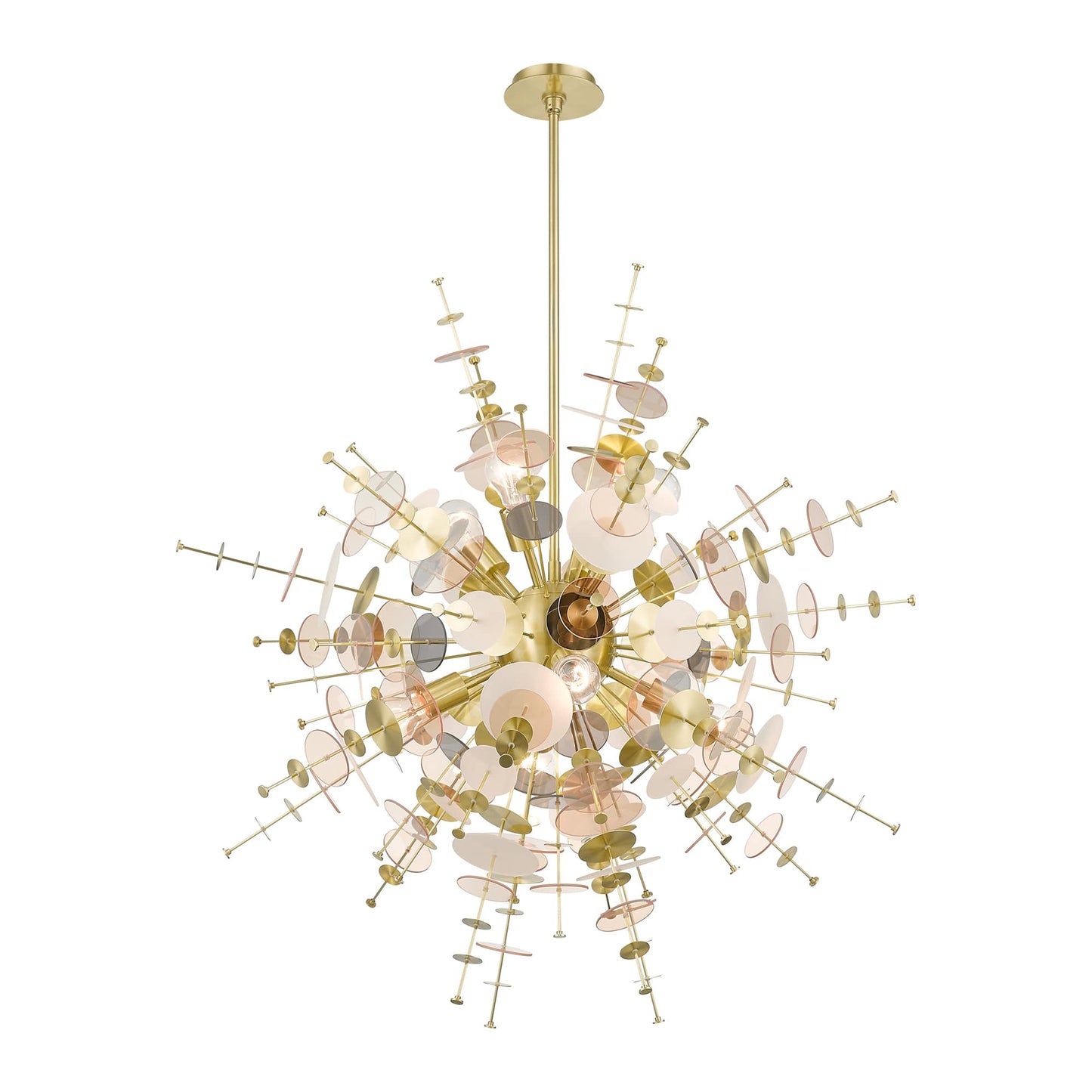 Circulo 8 Light 37" Wide Sputnik Chandelier