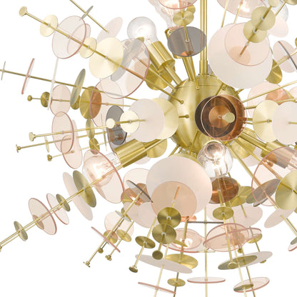 Circulo 8 Light 37" Wide Sputnik Chandelier