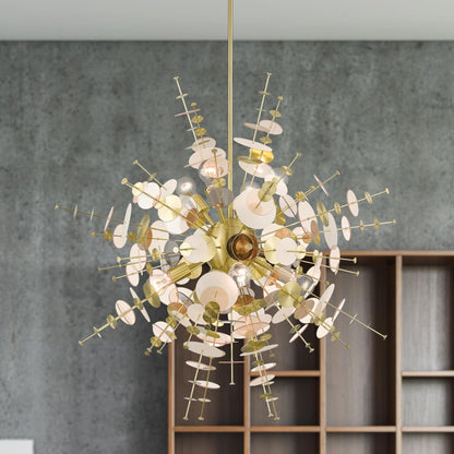 Circulo 8 Light 37" Wide Sputnik Chandelier