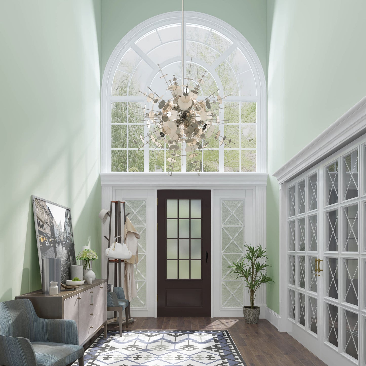 Circulo 12 Light 50" Wide Sputnik Chandelier