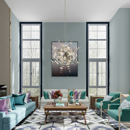 Circulo 12 Light 50" Wide Sputnik Chandelier
