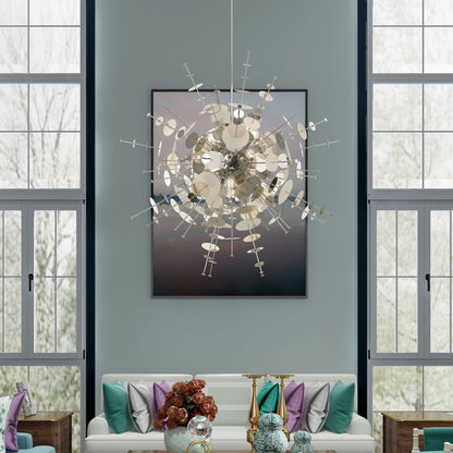 Circulo 12 Light 50" Wide Sputnik Chandelier